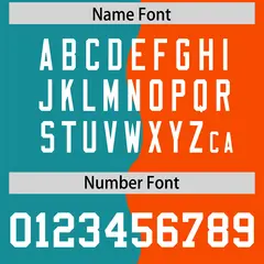 Orange Aqua Split Mesh Authentic Fashion Football Jersey 4
