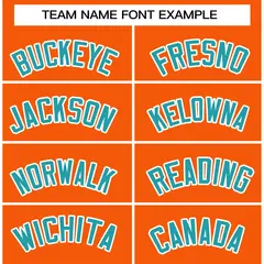 Orange Aqua-White Classic Varsity Full-Snap Letterman Jacket 5