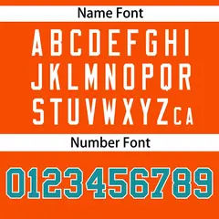 Orange Aqua-White Side Two-Tone Authentic Baseball Jersey 4