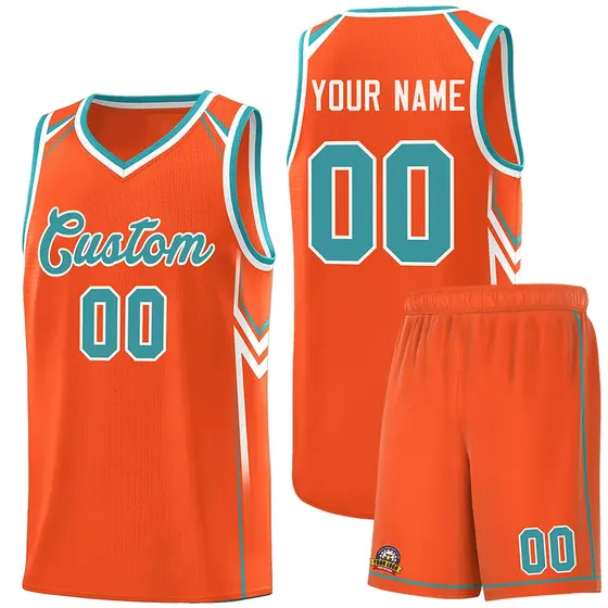 Orange Arrow Graffiti Sports Uniform Basketball Jersey