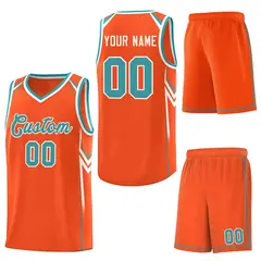 Orange Arrow Graffiti Sports Uniform Basketball Jersey 6