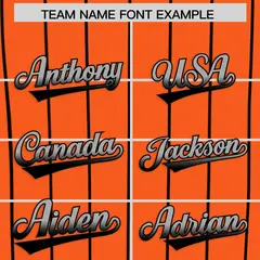 Orange Baltimore City Silhouette Baseball Jersey 3