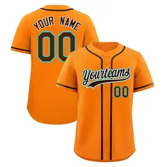 Orange Baseball Jersey 1