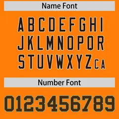 Orange Baseball Jersey 7