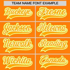 Orange Baseball Jersey 6