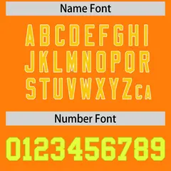 Orange Baseball Jersey 7