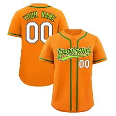 Orange Baseball Jersey 1