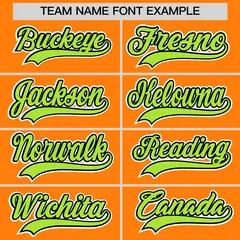 Orange Baseball Jersey 6
