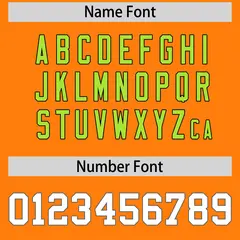 Orange Baseball Jersey 7