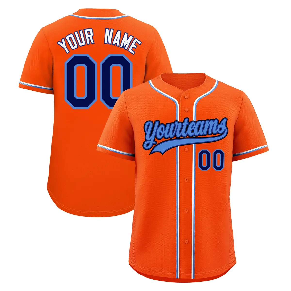 Orange Baseball Jersey