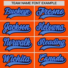 Orange Baseball Jersey 6