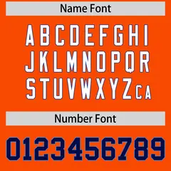 Orange Baseball Jersey 7