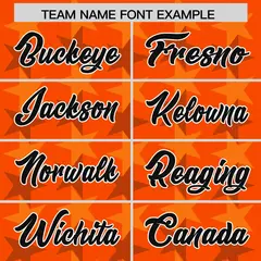 Orange Black All Star Graffiti Pattern Football Jersey 3
