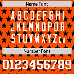 Orange Black American Flag Graffiti Baseball Jersey 4
