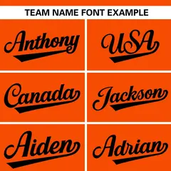 Orange Black Flame Graffiti Authentic Baseball Jersey 3