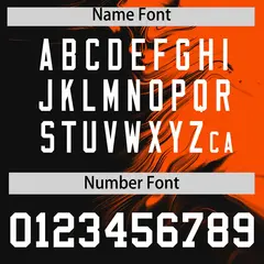 Orange Black Ink Pattern Authentic Baseball Jersey 4