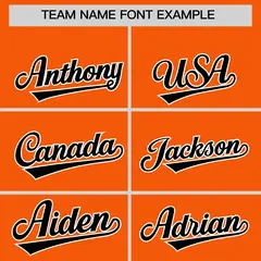 Orange Black K-Ribbon Raglan Full-Snap Color Block Letterman Jacket 3