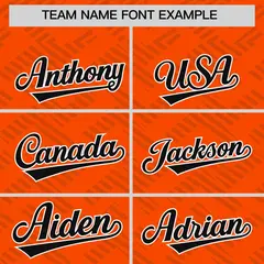 Orange Black L Pattern Raglan Full-Snap Varsity Letterman Jacket 3