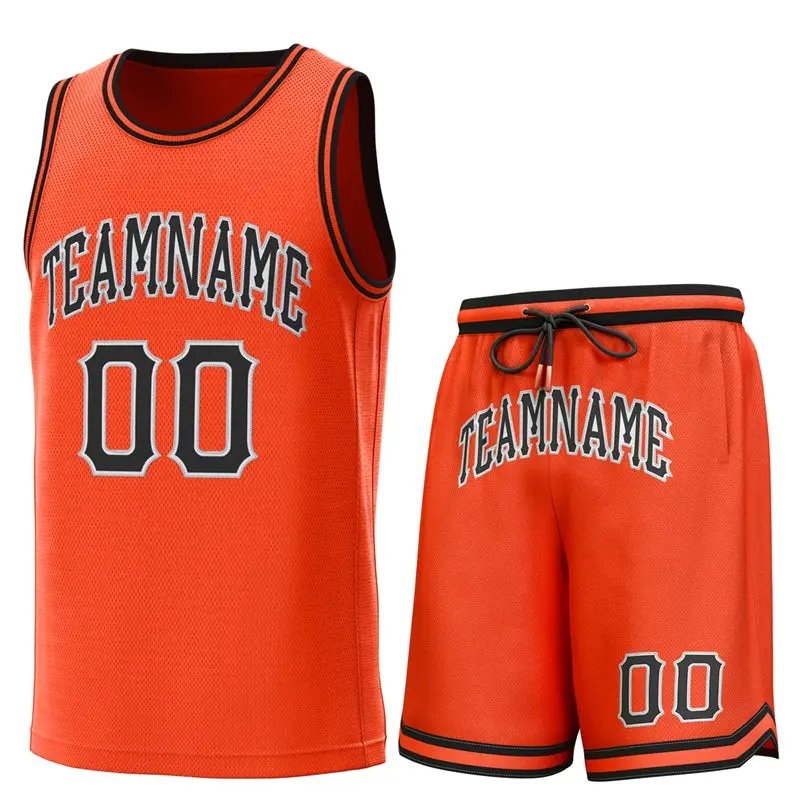 Orange Black-Orange Classic Sets Basketball Jersey