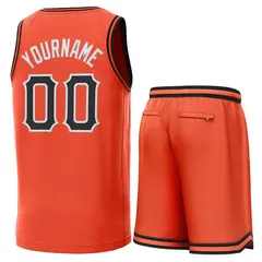Orange Black-Orange Classic Sets Basketball Jersey 3