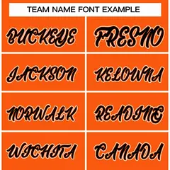 Orange Black-Orange Varsity Full-Snap Letterman Jacket 3