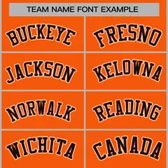 Orange Black-Orange Varsity Full-Snap Letterman Jacket 5