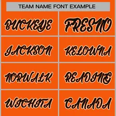 Orange Black-Orange Varsity Full-Snap Letterman Jacket 5