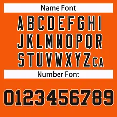 Orange Black Orange-White Classic Style Hockey Jersey 4