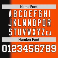 Orange Black Pinstripe Gradient Baseball Jersey 4