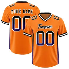 Orange Black Purple Gradient Sides Football Jersey 1