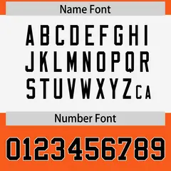 Orange Black Raglan Sleeves Pattern Football Jersey 4