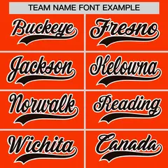 Orange Black Reversible Raglan Baseball Jersey 7