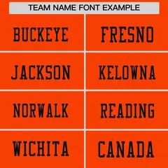 Orange Black Sequin Lettering Football Jersey 3