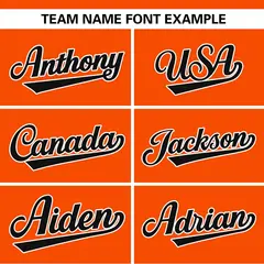 Orange Black Side Spot Raglan Pullover Baseball Jersey 3