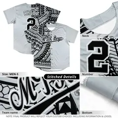 Orange Black Split Tribal Baseball Jersey 5
