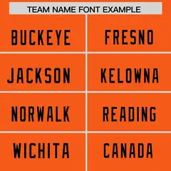 Orange Black Square Neckline Football Jersey 3