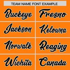 Orange Black Star Pattern Raglan Sleeves Football Jersey 3