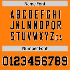 Orange Black Star Pattern Raglan Sleeves Football Jersey 4