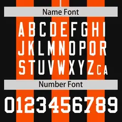 Orange Black Thick Stripe Authentic Baseball Jersey 4