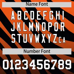 Orange Black Tiger Stripe Gradient Baseball Jersey 4