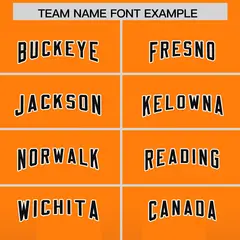 Orange Black Vertical Stripe Gradient Team Football Jersey 3
