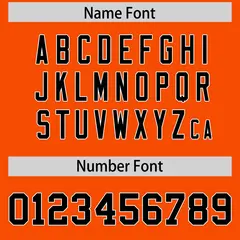 Orange Black-White Camo Authentic Football Jersey 4