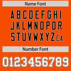 Orange Black-White Camo Authentic Football Jersey 4