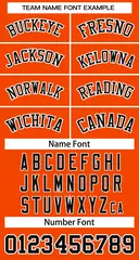 Orange Black White Classic Basketball Jersey 3