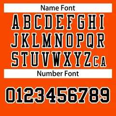 Orange Black-White Classic Style Authentic Football Jersey 4