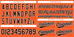 Orange Black-White Classic Style Baseball Jersey 3
