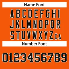 Orange Black-White Classic Style Hockey Jersey 4