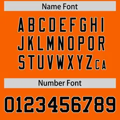 Orange Black-White Color Block Raglan Sleeves Football Jersey 4