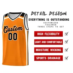 Orange Black White Color Charge Series Basketball Jersey 2