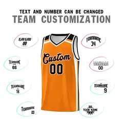 Orange Black White Color Charge Series Basketball Jersey 4